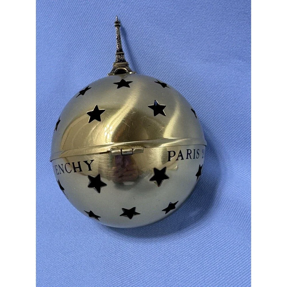 2000 GIVENCHY PARIS EIFFEL TOWER Christmas Ornament POTPOURRI Pot 4.5
